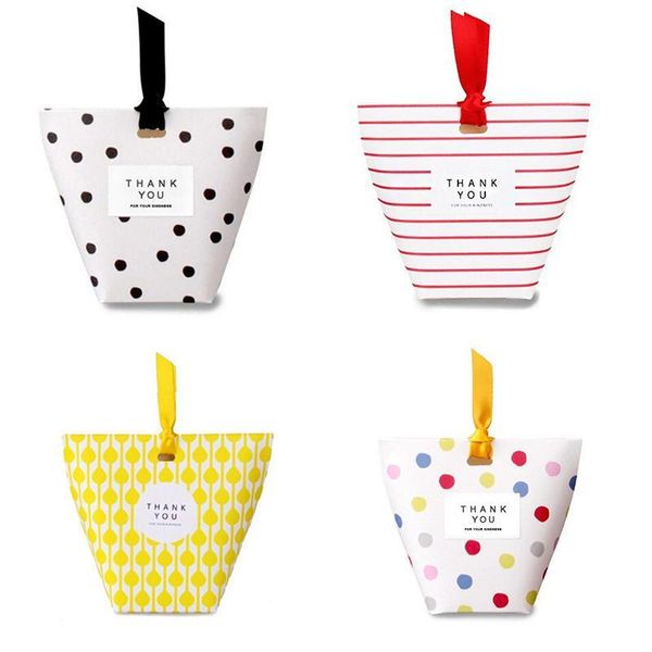 

mini birthday gift 20pcs/lot stripes dots shipping box packs gift candy square christmas lattice box bottom mywjqq qdean