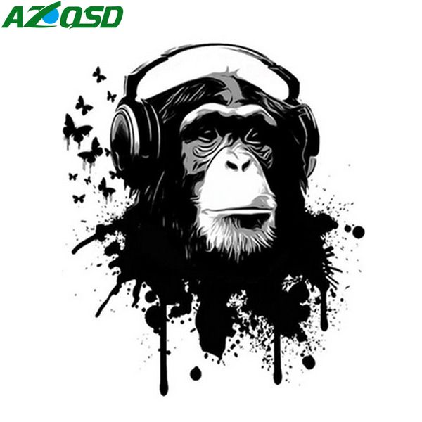 

azqsd картина количество kits обезьяны декор для дома unframe diy раскраска by numbers animal drawing на холсте расписанную искусства