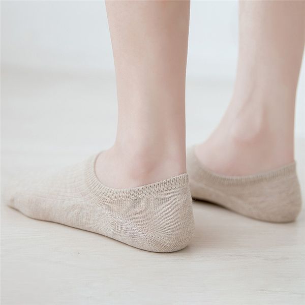 

fashion wild shallow mouth invisible boat socks slipper anti - skid sock women socks spring summer solid color boat sock, Black;white