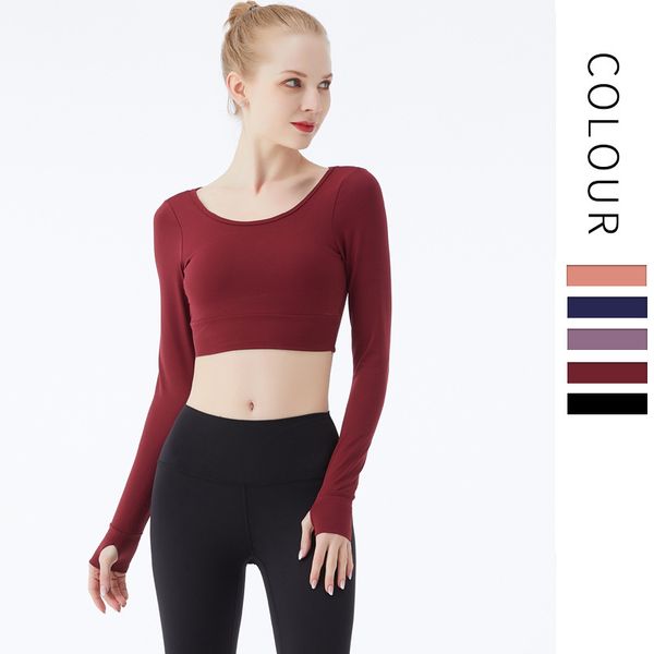 

woman backless yoga wear shirt sport t-shirts sports wear breathable, White;red