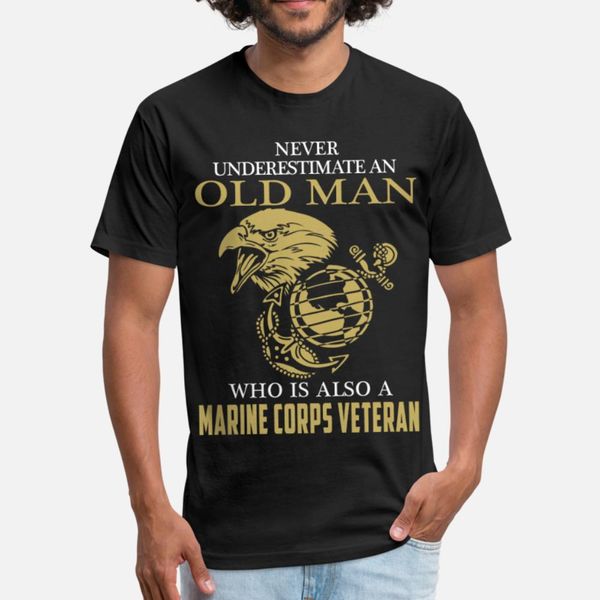 

marine corps veteran t shirt men print tee shirt o-neck formal interesting basic spring pattern shirt