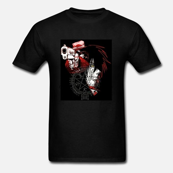 

hellsing alucard manga classic men's fashion graphic tee t-shirt