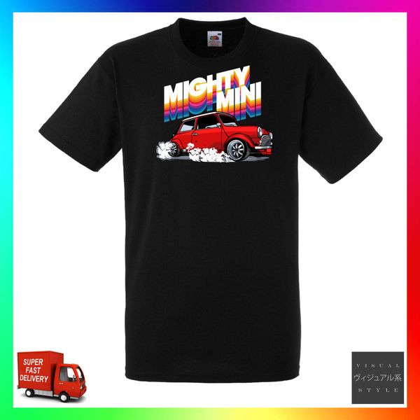 

Mighty Mini tshirt T shirt tee cool GF BF retro mini 80s 90s car tribute Xmas