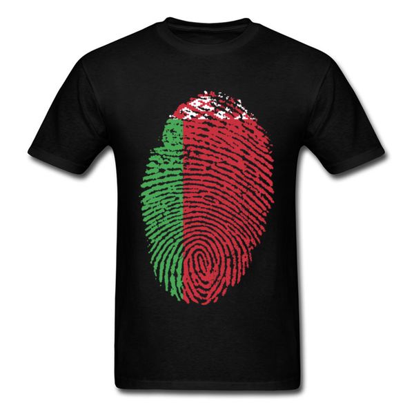 

popular man's t shirt oversized plain crewneck shirt printing belarus flag fingerprint tshirt thumbprint cotton streetwear tees