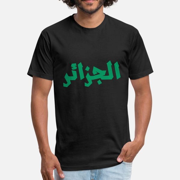 

algeria t shirt men designs cotton s-3xl letters fit comical spring leisure shirt