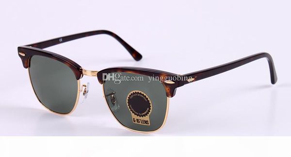 

new wholesale club gafas women brand designer uv400 sunglasses vintage master oculos de sol feminino g15 49mm 51mm gafas, White;black