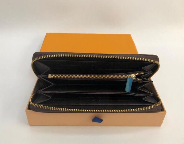 

fashion designer credit card holder classic leather purse folded notes and receipts bag wallet purse distribution box, serial n, Red;black