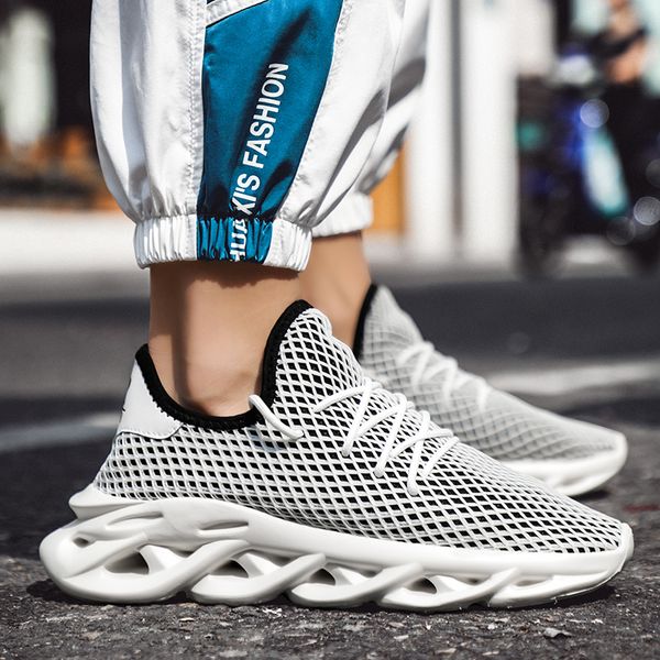 

white men sneakers fashion sapatilhas homem outdoor men's casual shoes chaussure homme lace up zapatillas sapato masculino, Black