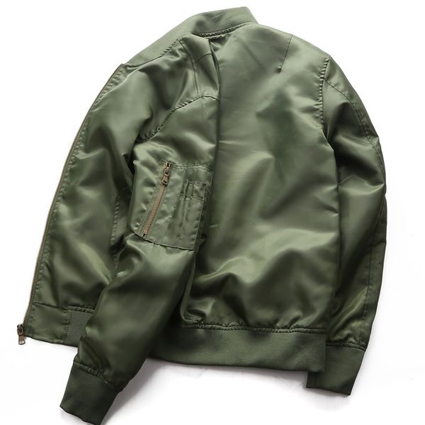 

autumn thin casual men's wear air force pilot series jacket japanese men's large baseball jacket designer jacket, Blue;black