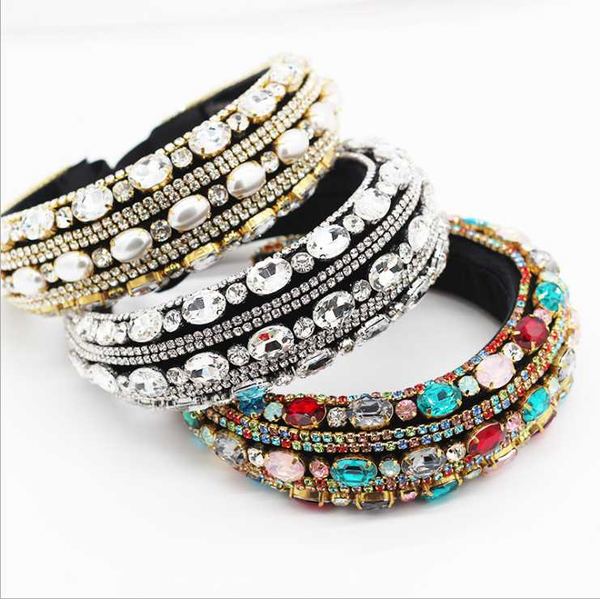 

women baroque hairbands fashion exaggeration sponge heavy industry hair accessories prom travel gifts hair accessories headwear