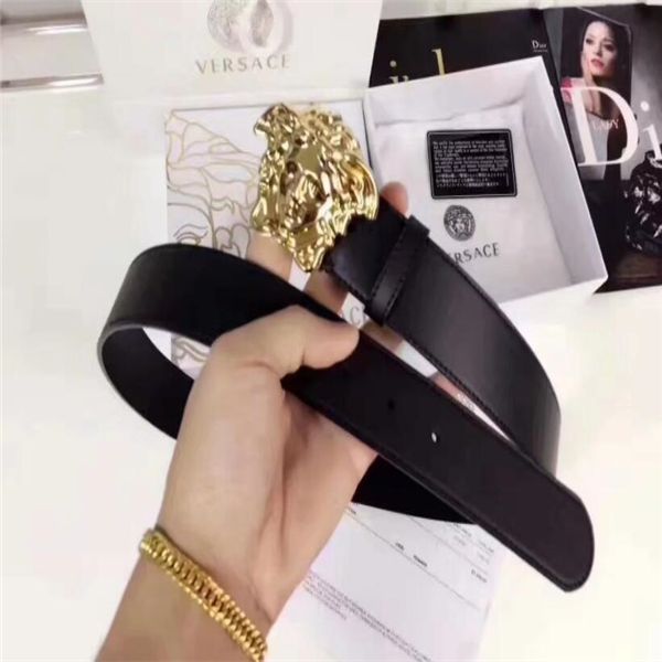 

2020 luxury style medusa genuine leather ceinture belt for mens womens belts designers strap man jeans belts wholesale123, Black;brown