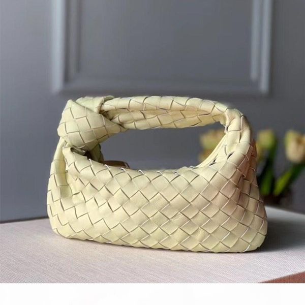 

new designer wallets soft leather woven bag with knotted fashion hand bag for women mini wallet ing