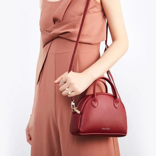 

women's shoulder bag designer brand bag women's pu leather tote dress solid shoulder mini tote messenger