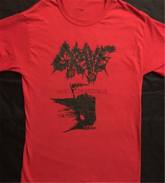 

grave red t shirt death metal demo art carcass auy bolt thrower rottrevore funny design tee shirt