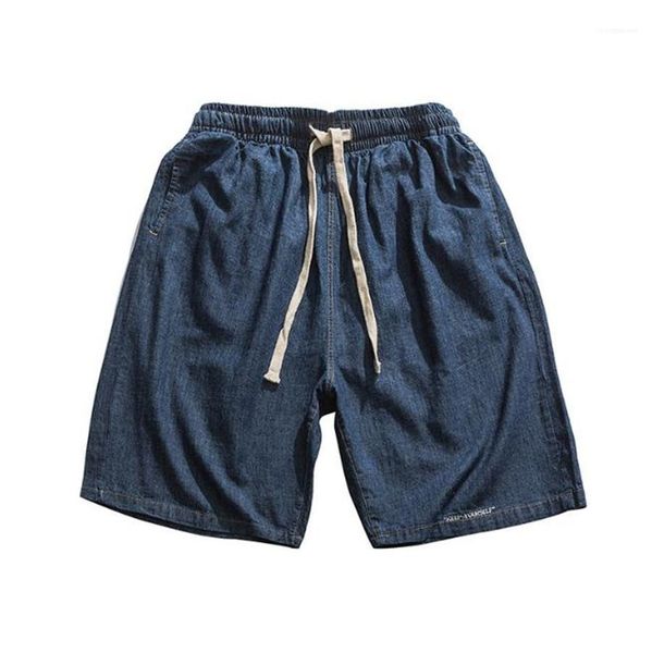 

length summer casual male trousers denim designer men shorts loose solid color harajuku relaxed mens pants knee, White;black