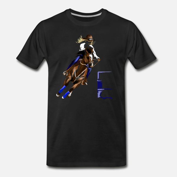 

barrel horse gynkhana t shirt men personalized tee shirt o neck clothes fit basic spring autumn standard shirt
