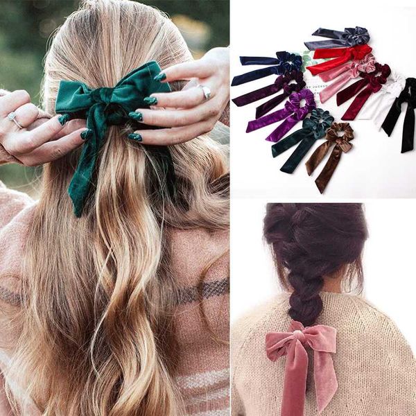 

ribbon/velvet elastic hair band women hair accessories girls scrunchies tie gum headband rubber rope ponytail hairband headwear