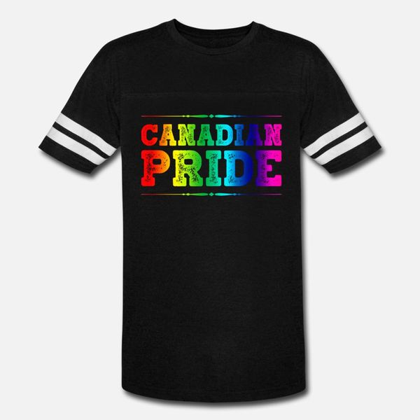 

канадские pride радуга тенниска мужчины вязаная с коротким рукавом o шеи kawaii сумасшедшая комфортная весна осень природные рубашки