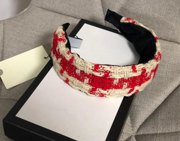 

new classic winter headbands hair bands for women designers girls tweed headband head scarf headwrap hair accessories christmas gifts, Blue;gray