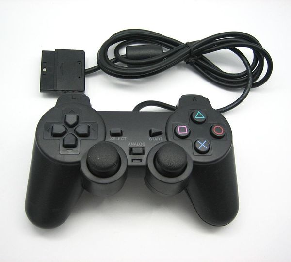 

ps2 wired controller gamepad manette for playstation dualshock 2 joystick controle mando game controller console