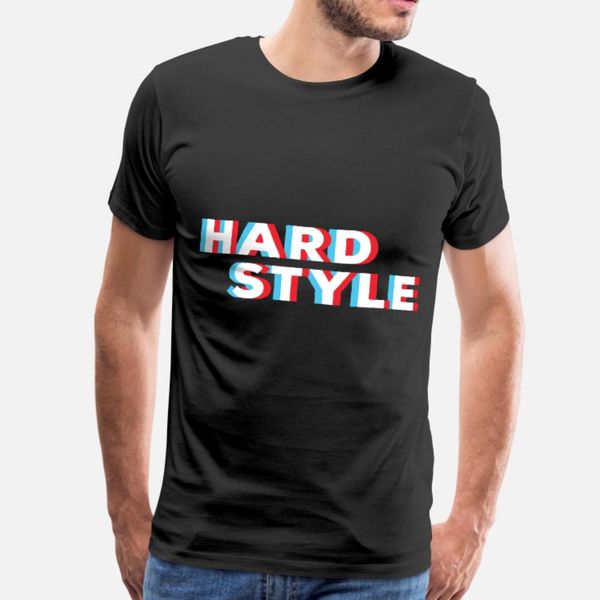 

hardstyle illusion t shirt men designs 100% cotton o neck solid color crazy fashion summer natural shirt