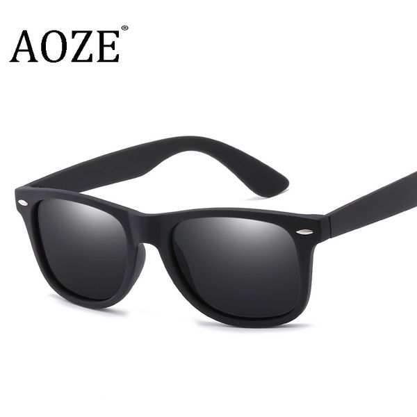 

aoze brand classic fashion men women polarized black frame sunglassestravel uv400 sun glasses oculos gafas g15 male rays 2140, White;black