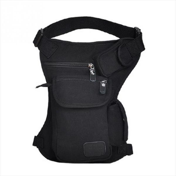 

men canvas drop leg bag waist fanny pack belt hip bum military travel multi purpose messenger shoulder bags