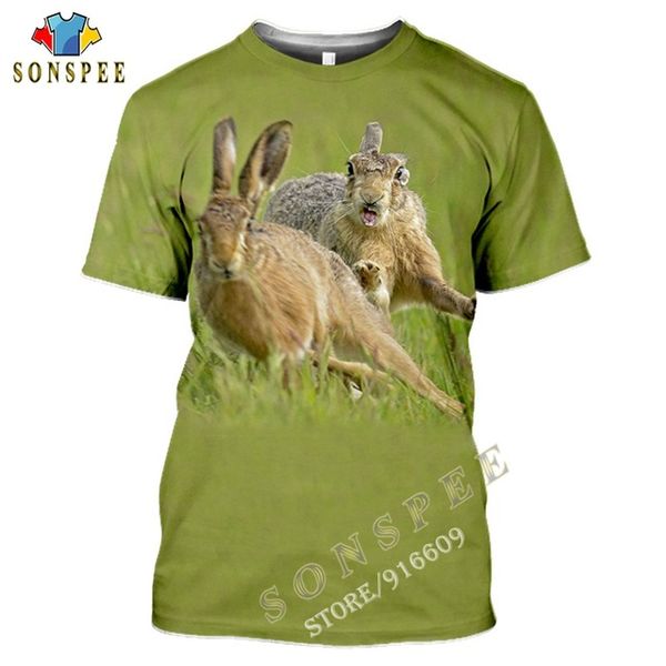 

hunting animal hare cute rabbit summer anime 3d print shirts funny anime hentai men clothing
