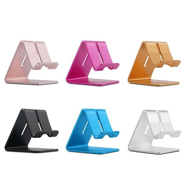 

universal aluminum metal mobile phone tablet desk holder stand for iphone x 8 7 6s 6 plus 5s 5 cellphone kindle ebook