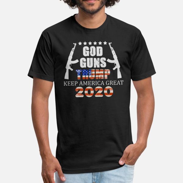 

god guns trump keep america great t shirt men printed 100% cotton s-xxxl normal sunlight comfortable spring autumn kawaii shirt