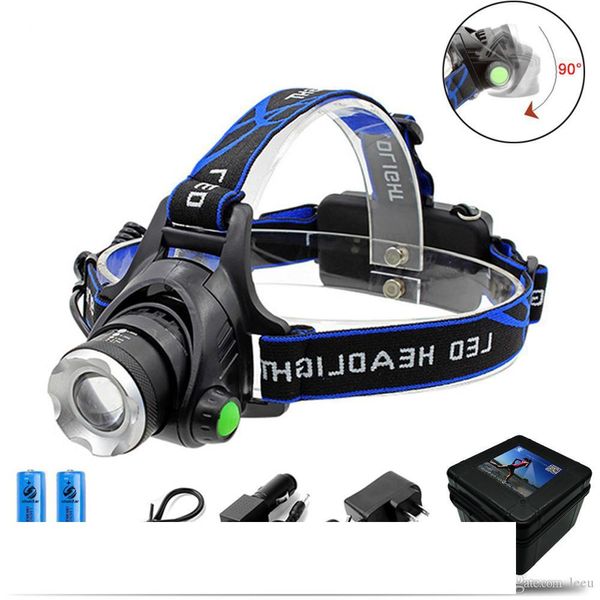 

8000LM L2 T6 Led Headlamp Zoomable Headlight Waterproof Head Torch flashlight Head lamp Fishing Hunting Light