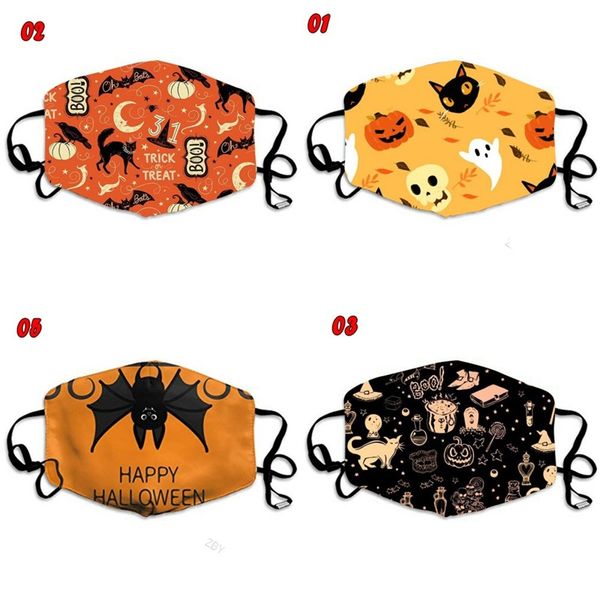 

black cat happy halloween ghost face masks bat pumpkin mascarilla washable custom breathable mascherine fashion reusable smoke proof 3xbb c2