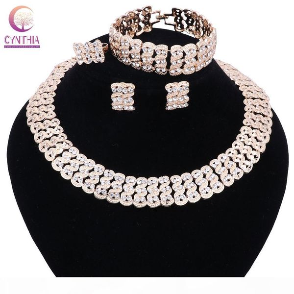 

2017 africa jewelry sets american style dubai gold color jewelry sets fashion nigerian wedding african beads jewelry set, Black