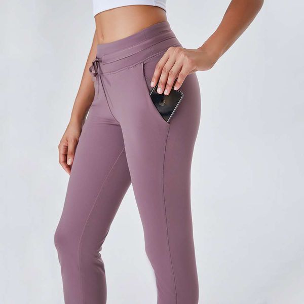 

lu-32 athletic solid yoga fitness pants women girls high waist running yoga outfits ladies full sports leggings ladies workout pants qwe 001, Black