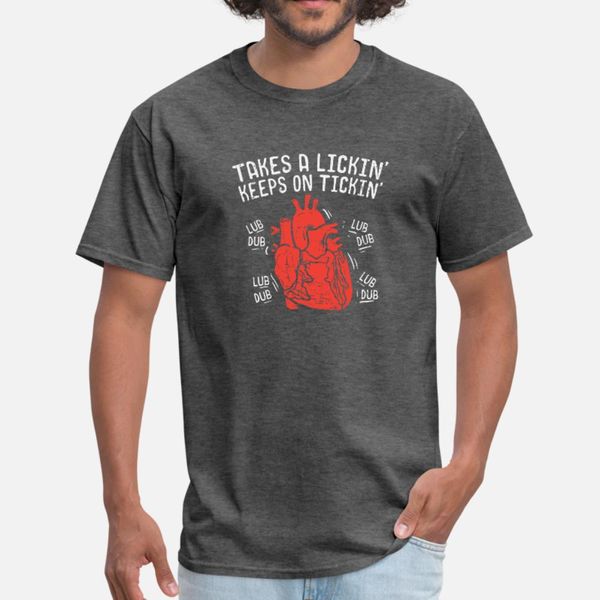 

takes a lickin keeps on tickin for open heart su t shirt men printed tee shirt round neck pictures gift authentic novelty shirt