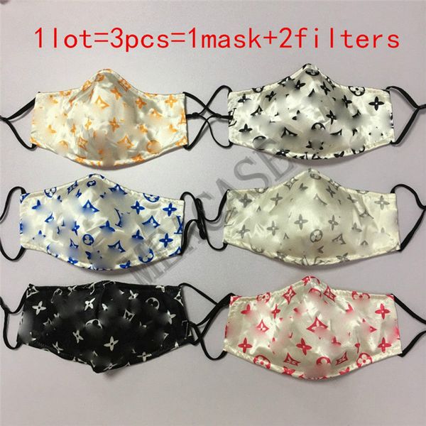 

washable fashion face mask adults summer face masks outdoor sunproof dustproof cycling sports mouth cover masks 1lot=1mask+2filters d8603