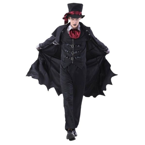 

vampire costumes men boy vampire gentleman black full set shows party halloween carnival costumes, Black;red