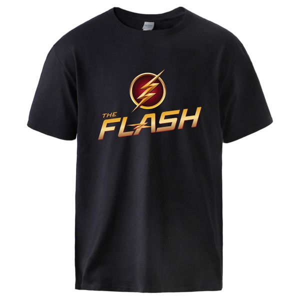 

superhero the flash t shirt barry allen summer cotton sportswear 2020 male short sleeve tshirt casual homme top