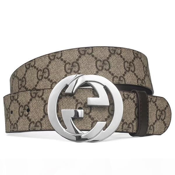 

fashion designer belt luxury belt men's and women's brand belt casual smooth buckle 8 styles of black gold and silver buckle, Black;brown