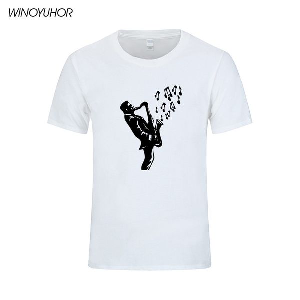 

saxophone music t shirts men summer casual short sleeve cotton cool printed t-shirt camisetas mens brand clothing