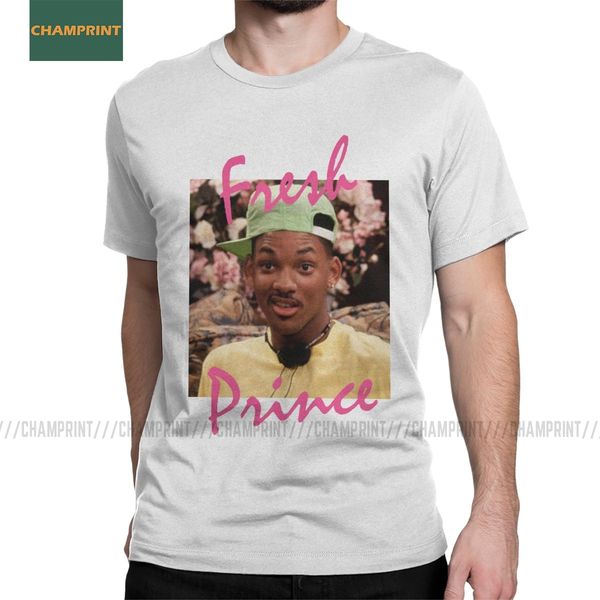 

высокий свежий prince of bel air футболок для мужчин 100% хлопок футболка will smith comedy tv show с коротким рукавом майк идеи подарка