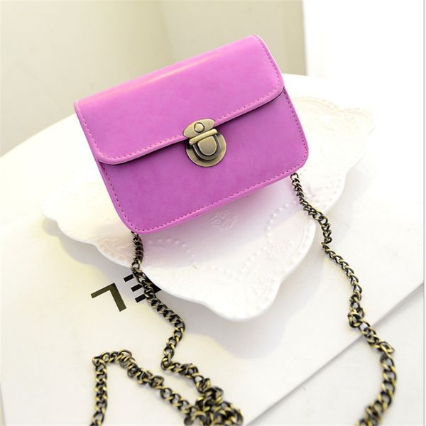 

candy chain shoulder bag casual retro pouch pure color mini messenger chest crossbody trendy fruit handbag mobile multi-color