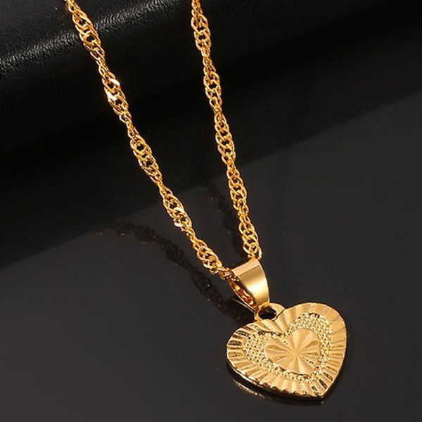 

gold heart-shaped love pendant necklace romantic jewelry choker cchain for women wedding gift girlfriend wife memorial day gift, Silver