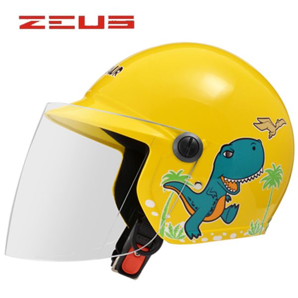 

zeus children motorcycle helmet protective gear kids motobike racing easy clasp closure casco moto genuine abs as-201