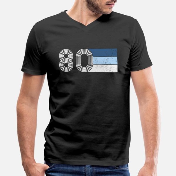 

урожай 1980 день рождения ретро тенниска мужчин печать 100% хлопок воротник круглый trend сыпучие новая мода лето уникально рубашка, White;black