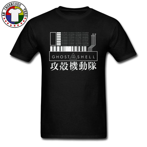 

ghost in the shell japanese manga t shirts kusanagi motoko batou design japan anime funny t-shirts boy new tee shirt cotton