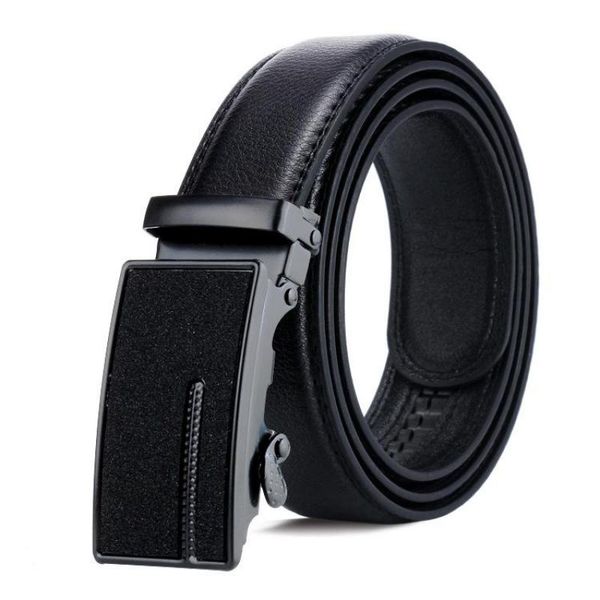 

new automatic buckle men's belt frosted black belts, Black;brown
