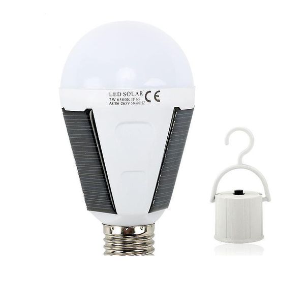 

LED Solar Lamp 7W 12W Outdoor Led Bulb AC85-265V Bombillas E27 Rechargeable LED Solar Bulb IP65 Camping Emergency lighting