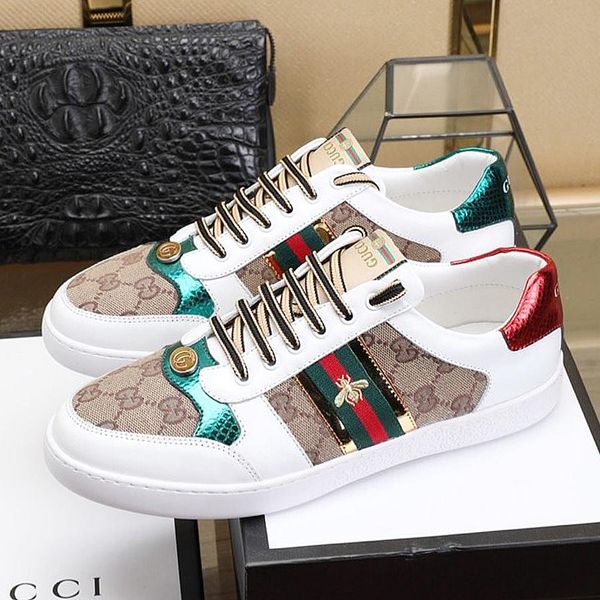 

new luxury fashion fashion designer shoes fashion brand designer sneakers men casual shoes with original packaging wy, Red;white