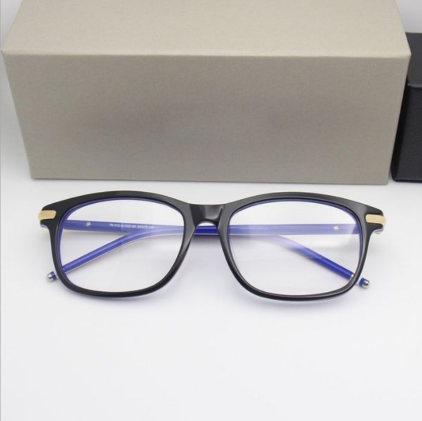 

women men tb812 eyewear lentes fashion gafas armacao original brand female frame eyeglasses prescription myopia oculos eyeglass, Black